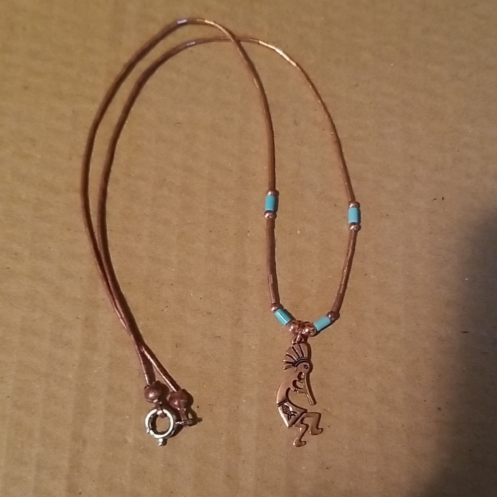 Native American Style Copper Necklace